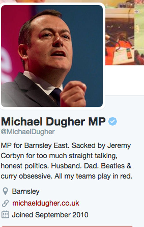 Former Shadow Culture Minister Michael Dugher 